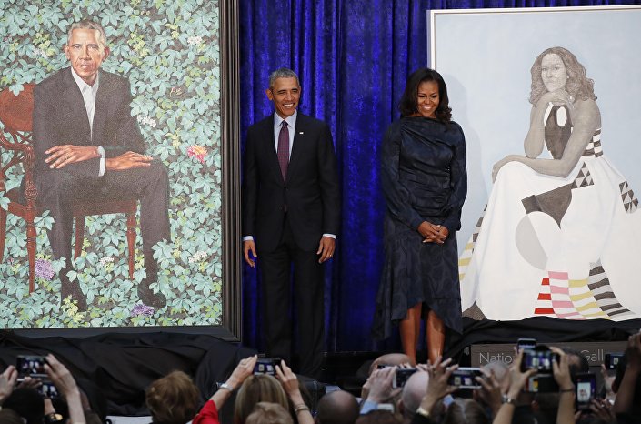لوحات ”أوباما وزوجته” بمعرض الصور الوطني الأمريكي